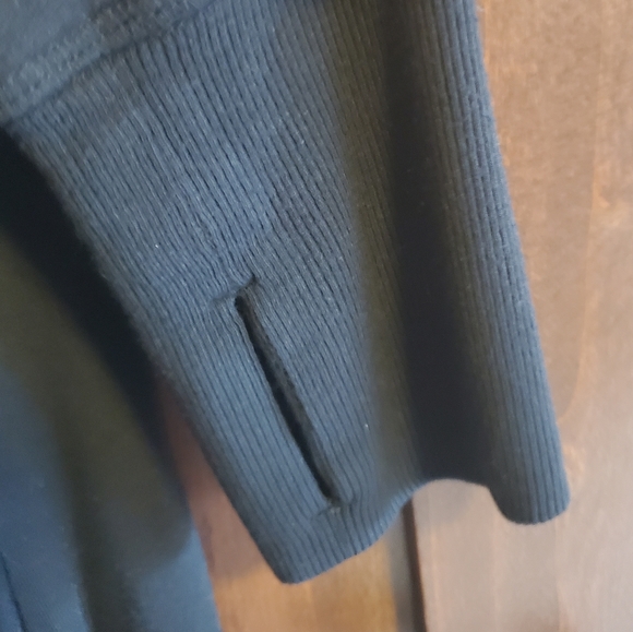 Athleta Black Long Sleeve Shirt Dress Medium - Picture 4 of 6